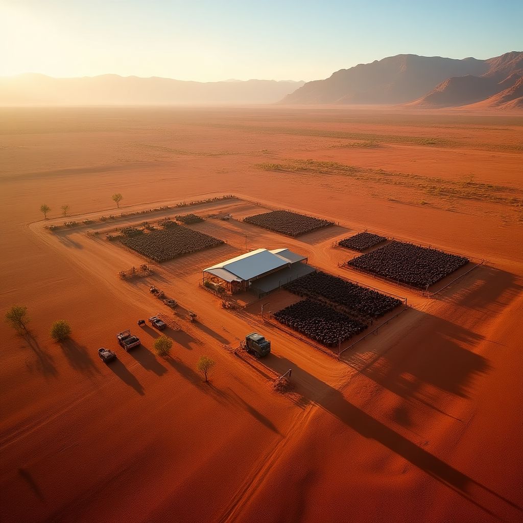 Thriving cattle station